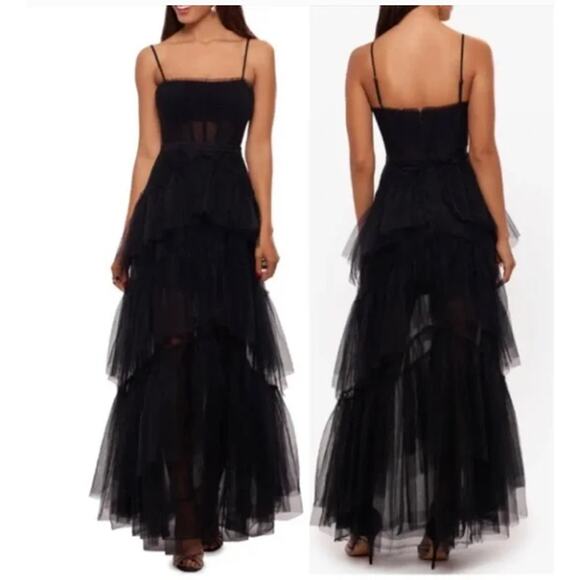 Betsy & Adam Black Mini Dress - Picture 2 of 13